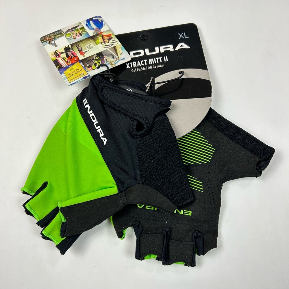 Endura Xtract Mitt‎ II Green and Black Cycling Gloves